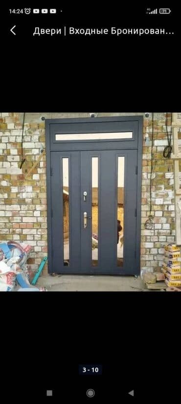 ворота для гаража цена: Двери в частный дом, Металл, Бронированные, Другая страна производитель, Новый — 9