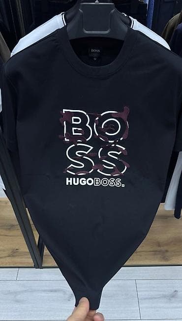 samsung 03s: Футболка HUGO BOSS с объемным логотипом - Мужская трикотажная — 3