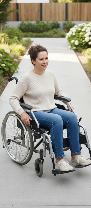 инвалидная коляска в аренду: Ручная инвалидная коляска с прочной рамой и широкими колесами — 1