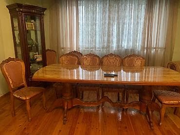 coffee table: Классический обеденный гарнитур в стиле неоклассика/барокко. - 245 см — 1