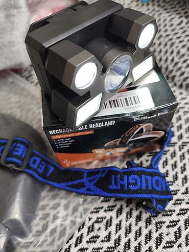Фонарик налобный светодиодный перезаряжаемый - Модель: Rechargeable