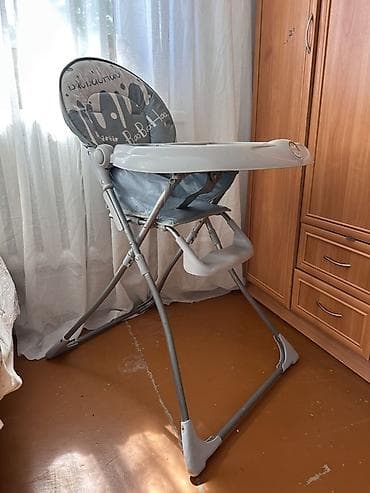 Балдар эмереги: Тамактандыруучу отургуч, Башка бренд, Металл, Отургучтун башка түрү, түсү - Боз — 1