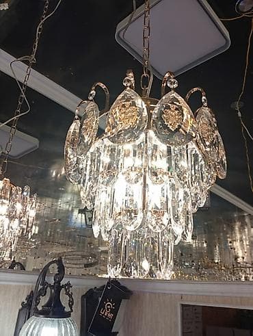 Подвесная люстра с хрусталём - Тип: потолочная подвесная люстра на