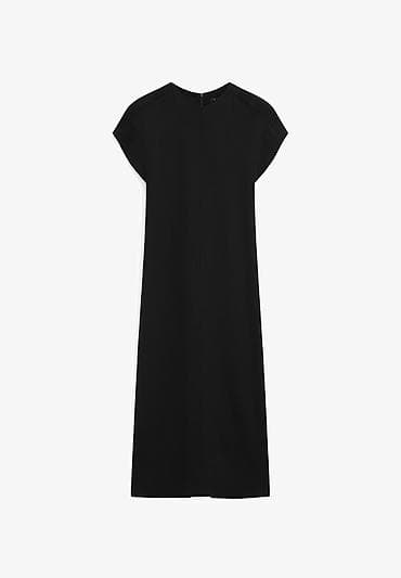 Повседневное платье, Длинная модель, Креп, Прямое, S — 3