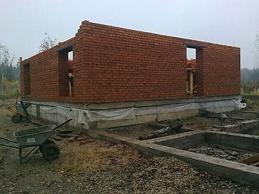 Кладка стен из кирпича и газобетона/пеноблока под ключ - Возводим