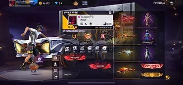 Личные вещи: Аккаунт Free Fire с богатой косметикой и прокачкой Основное: - — 5
