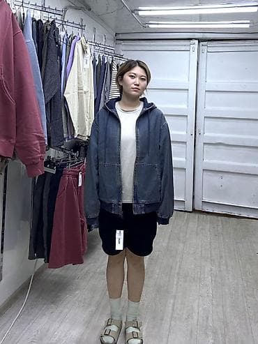 VINTAGE WASHED DENIM HOOD ZIP-UP😍 Тот самый зип-худи, который станет — 8
