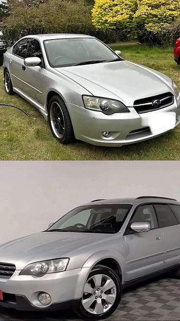 Унаа тетиктери: Алдыңкы фаралар комплектиси Subaru 2003 г., Колдонулган, Оригинал, Жапония — 1