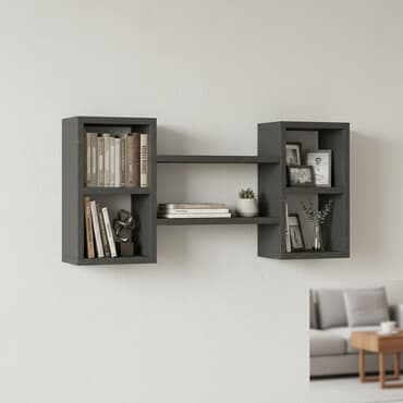 полка на панел: Настенная полка для книг, декора и хранения. Идеальна для гостиной — 1