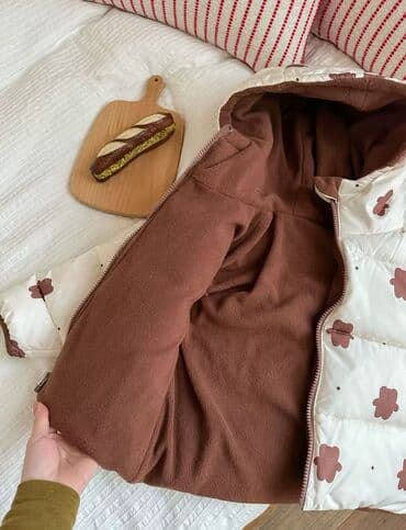 детский дождевик: Детские двусторонние утеплённые пуховики/короткие бархатные куртки для — 7