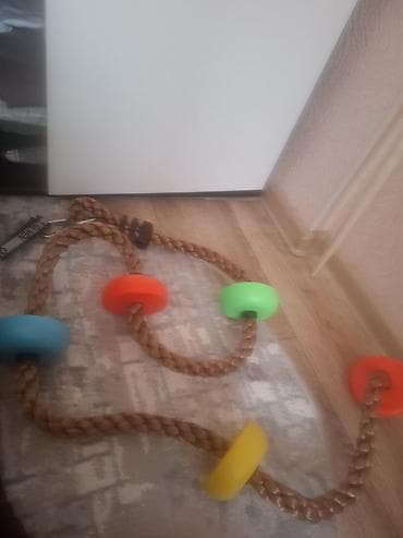 конги из игры кальмара: Игровая лестница-канат для детской комнаты/спорткомплекса - Материал — 2