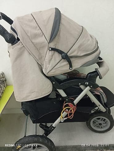 мото коляска: Коляска, Другой бренд, цвет - Коричневый, Б/у, Самовывоз — 2