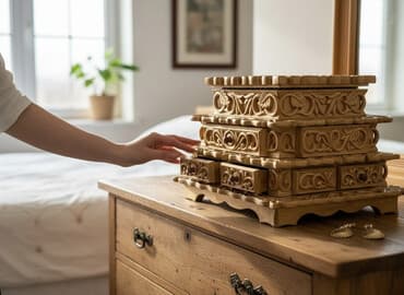 коралловые бусы цена и фото: Шкатулка из натурального дерева новый 500сом — 1