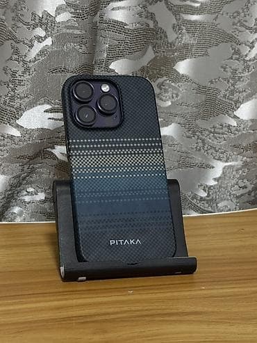 телефон айфон бишкек: IPhone 14 Pro, Колдонулган, 256 ГБ, Deep Purple, Каптама, 77 % — 2