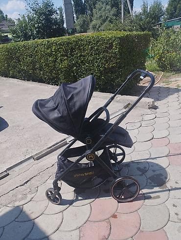 детские коляски zippy type 1: Прогулочная коляска INING BABY, черная - Легкая городская коляска с — 7