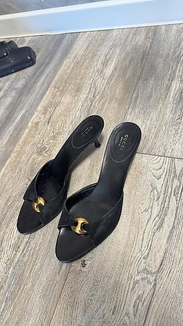 Айымдардын бут кийими: Оригинальные мюли Gucci 🖤 (Италия) Покупались в бутике,оригинал 100% — 3