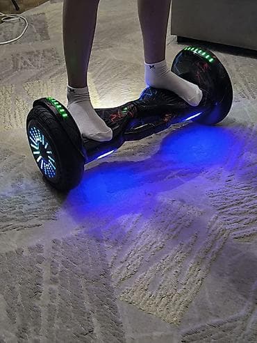 роллер клуб: Гироскутер с подсветкой и Bluetooth - Диаметр колес: 8,5 дюйма — 8