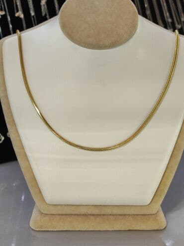 свадебное платье для высокой невесты: Серебряная Цепочка Змейка Серебро напыление жёлтое золото 925 пробы — 2