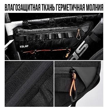Велоаксессуары: Велосумка на раму ESLNF — увеличенная емкость, влагозащита и — 5
