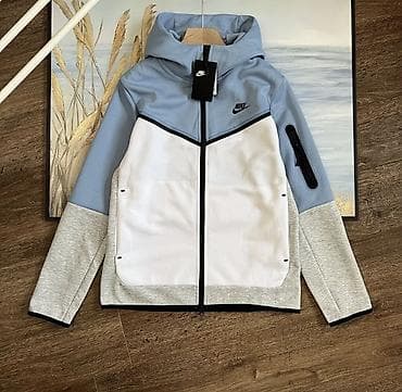 Толстовки: Мужская толстовка, Все размеры, Nike, Новый, цвет - Голубой — 2