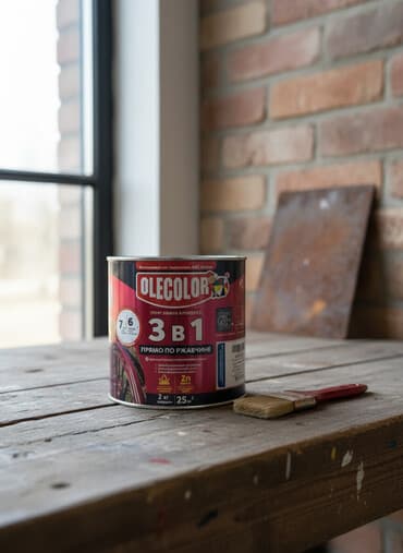 азелит антижир: Грунт-эмаль алкидная Olecolor 3 в 1, предназначенная для наружных и — 1
