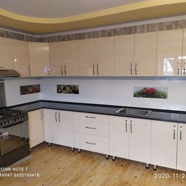 полка для фруктов и овощей: Ашкана гарнитуру, Жаңы, түсү - Ак, МДФ, Акысыз жеткирүү — 8