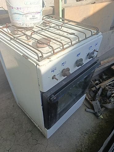 кухонные плиты: Газовая, Механическое, Напольная, Б/у — 1