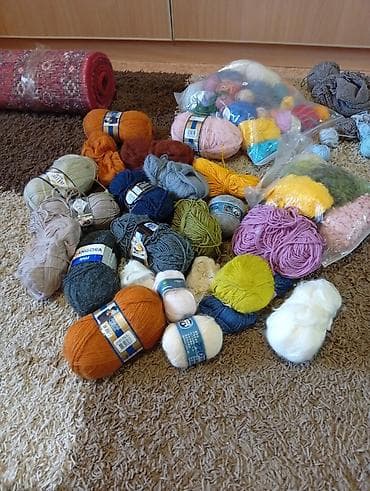 трикотажные пряжи: Пряжа разная — 6