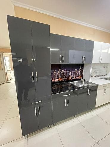 Ашкана гарнитуру, түсү - Боз