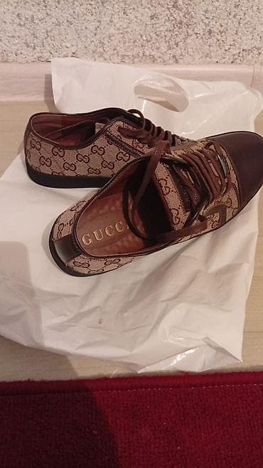 18 размер: Мужские кроссовки, 42, Gucci, Новый, цвет - Коричневый, Платная доставка — 4