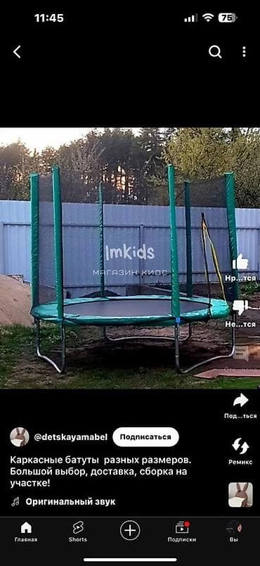 Батут Каркасный