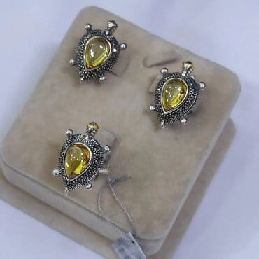 свадебные платья от производителя: Набор Черепаха Серебро с марказидами пробы 925 Производитель Тайланд — 2