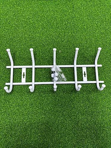 Настенная металлическая вешалка для одежды, 5 крючков - Материал