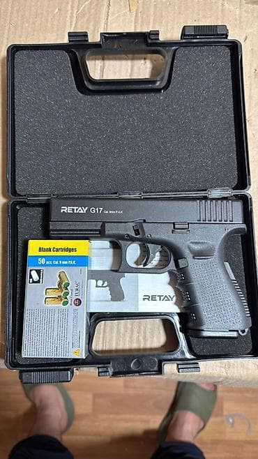 Стартовый/шумовой пистолет Retay G17 (Cal. 9 mm P.A.K.) в фирменном at lalafo.kg Стартовый/шумовой пистолет Retay G17 (Cal. 9 mm P.A.K.) в фирменном