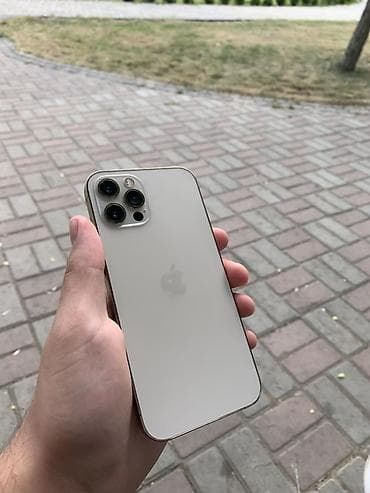 IPhone 12 Pro, 128 ГБ, Алтын, Кабель, Куту, 75 % — 1