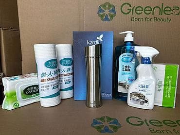 Хозтовары: Набор товаров Greenleaf для дома и ухода за собой. Состав по фото: - — 3
