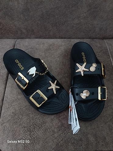 Босоножки, сандалии, шлепанцы: Босоножки, 40, Crocs, Новый, цвет - Черный, Самовывоз — 2