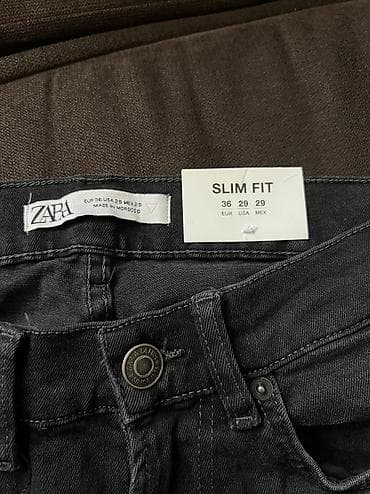 helly hansen: Мужские джинсы, S, Zara, Новый, цвет - Черный, Самовывоз — 3