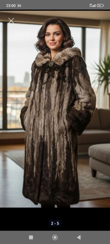 мурской шуба: Продается элегантная женская шуба с капюшоном .Стильная и теплая шуба — 7