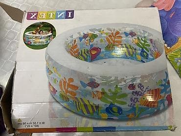 детские бассейны: Надувной круглый детский бассейн Intex. Состояние отличное — 1