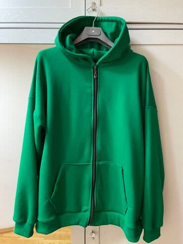 Мужская толстовка, L, Новый, цвет - Зеленый, Самовывоз, Бесплатная доставка