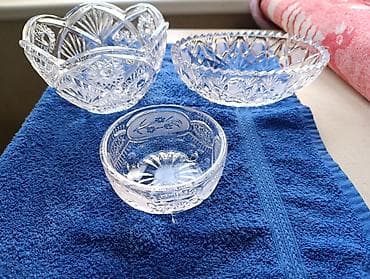 продаю хрустальные фужеры: Набор столового стекла/хрусталя с гранёной и резной декорировкой — 1