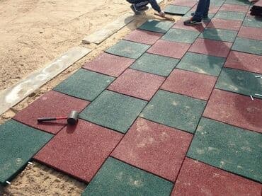 техническая резина: Резиновая плитка предназначена для обустройства безопасных и — 2