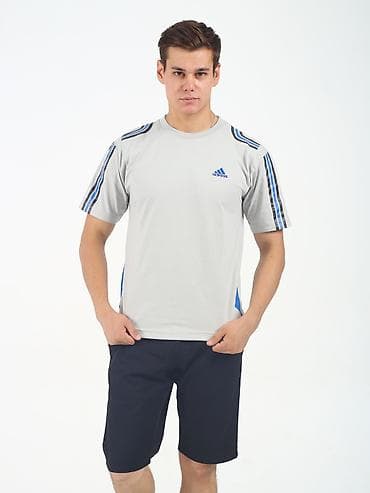 nike tech: Мужская спортивная футболка Adidas - Тип: футболка с коротким рукавом — 1