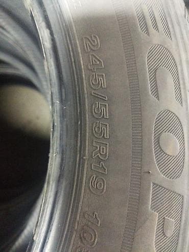 9 r20: Шины 245 / 55 / R 19, Лето, Б/у, Комплект, Легковые, Япония, Bridgestone — 2