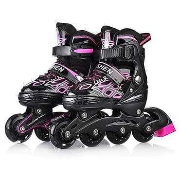 nike react: Роликовые коньки OUSHENчёрно-розовые Размер: М 35-38 раздвижной — 1