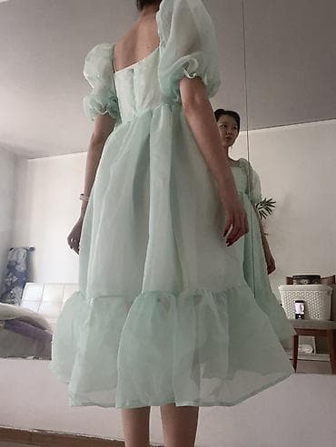 Эркектер кийими: Күнүмдүк көйнөк, Жай, Узун модель, Шифон, M — 2