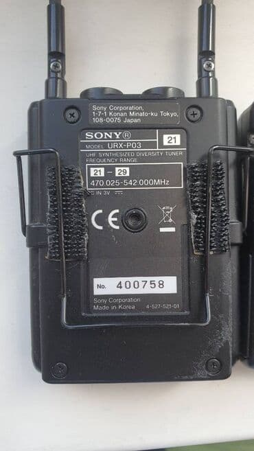 купить диктофон: Комплект микрофонов Sony URX-P03 1. приемник 2 — 6