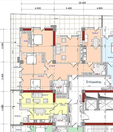 Аренда квартир: 4 комнаты, 191 м², Южная Магистраль Индивидуалка, 2 этаж, ПСО (под самоотделку) — 9