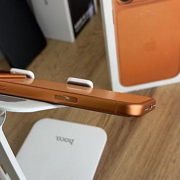 айфон13про: IPhone 17 Pro Max, Б/у, 256 ГБ, Оранжевый, Защитное стекло, Чехол, Кабель, 100 % — 5